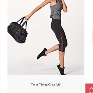 Lululemon train times crop